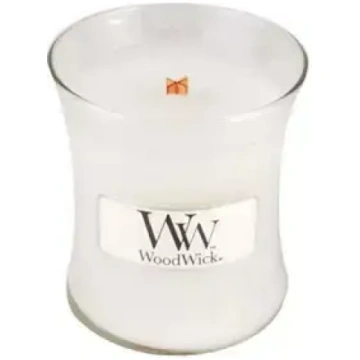 WoodWick Island Coconut aromātiskā svece ar koka d