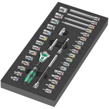 Wera 9720 foam insert 8000 A Zyklop ratchet 1/4 se
