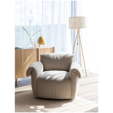 Puffy Armchair Beige Zuiver