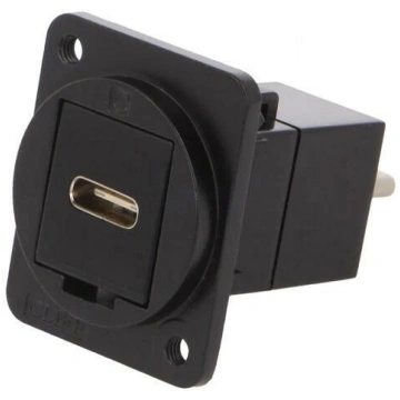Adapter; USB C socket-front,USB C plug-back; FT; U