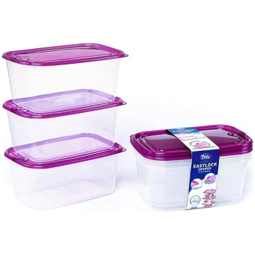 6 iepakojuma plastmasas pārtikas uzglabāšanas kont