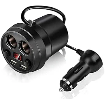 Kauss Dual USB auto lādētājs daudzfunkcionāls ciga