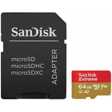 SanDisk Extreme 64GB microSDXC + Adapter SDSQXAH-0