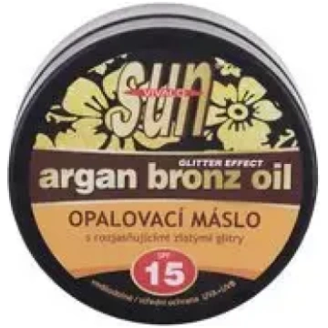 Vivaco Sun Argan Bronze Oil Glitter Effect SPF15 -