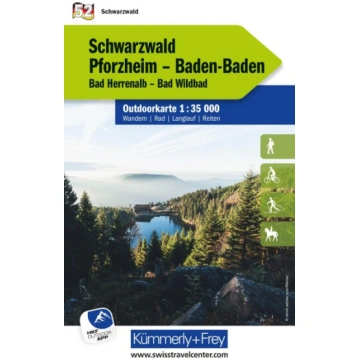 Kümmerly+Frey Outdoorkarte Deutschland 52 Schwarzw