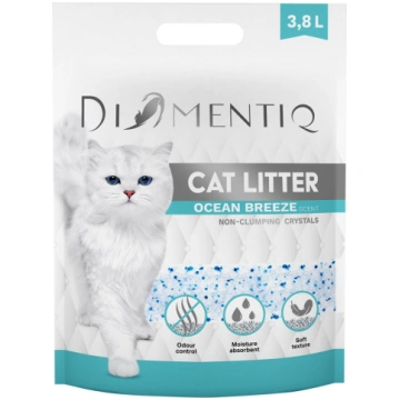 Kaķu smiltis Diamentiq Ocean Breeze, silikona gran