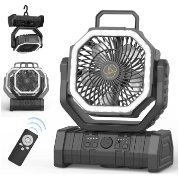 OUWANCH kempinga ventilators ar 20000 mAh akumulat