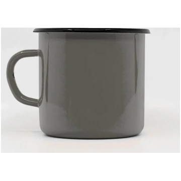 Custom Enamel mug 400ml/13.5oz - Grey