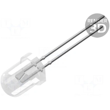 LED | 8mm | white cold | 3000÷4200mcd | 30° | Fron