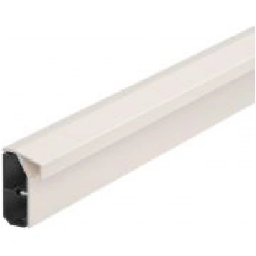 Grīdlīstes kanāls SL-T Set 20x50 Tepp. 9001, PVC, 
