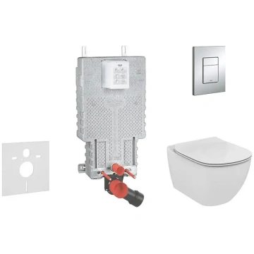 Grohe Uniset - Komplekts: dušas paliktnis, tualete