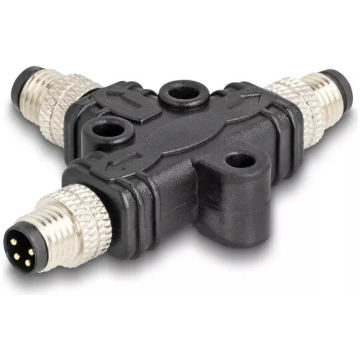 Kabeļu sadalītājs DeLOCK M8 T-Splitter A-coded 4 p