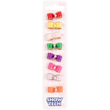Show Tech Molly Pearl Bow with Elastic 8 pcs Bows 
