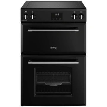 TCH Induction Electric Cooker with Double Oven, Bl