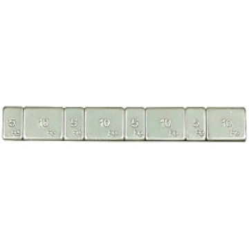 Adhesive steel wheel weight 5x10g ( COATING WITH Z