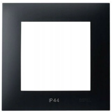 Ospel Szafir Frame Single Ip44 Black Metallic Rh-1