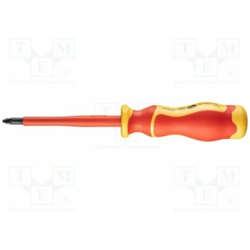 Screwdriver: insulated; Phillips; PH0; Blade lengt