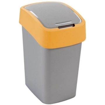 Atkritumu spainis Flip Bin 9L sudraba/dzeltens 325