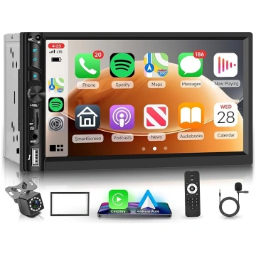 Bezvadu Carplay auto radio 2 DIN ar bezvadu Androi