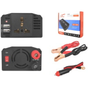 Strāvas pārveidotājs 12V -> 230V (300W) + 2xUSB 2.