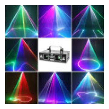 Laser RGB Geumetic lāzera projektora skatuves disk