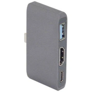 RoGer RO-AD2 (3 in 1) USB-C Multiport Adapteris / 