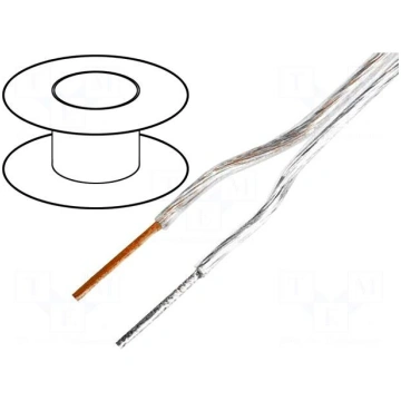 Wire: loudspeaker cable | 2x3mm2 | stranded | OFC 