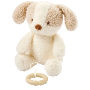 NATTOU Teddy Muzikāla plīša rotaļlieta Suns, 16 cm