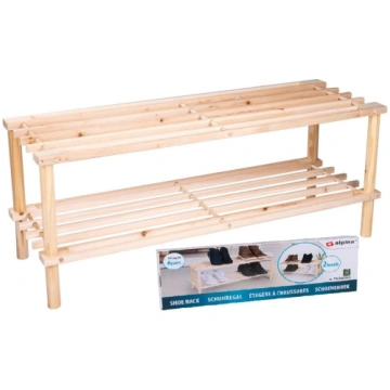 Apavu plaukts ALPINA, 2 līmeņi, koka 472997