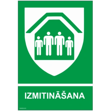 Zīme Izmitināšana Plastikāts (putots PVH 2 mm) par