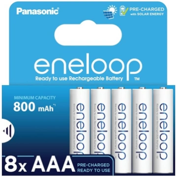 Panasonic eneloop 8 lietošanai gatavu Ni-MH bateri