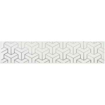 Flīzes list. 20x5.4 Lombardia white xx