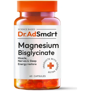 Dr. AD Smart Magnesium Bisglycinate kapsulas, 60 g