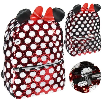 Disney Minnie Mouse Lovely Stylish Sequin Backpack
