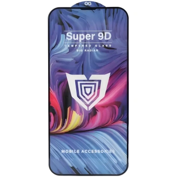 9D Super Aizsargstikls Tecno Camon 20 - melna KP29