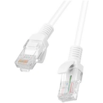 LANBERG patchcord cat.5e 0.25m white ( PCU5 10CC 0