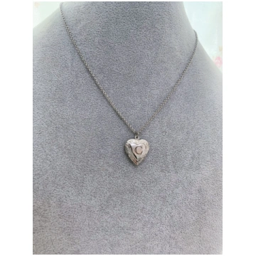 Gold / Inside Right Only Heart Locket Necklace