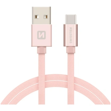 Swissten Textile Universāls Quick Charge 3.1 USB-C