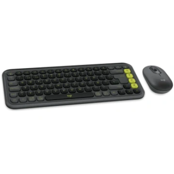 Logitech POP ICON COMBO Graphite Green US Klaviatū