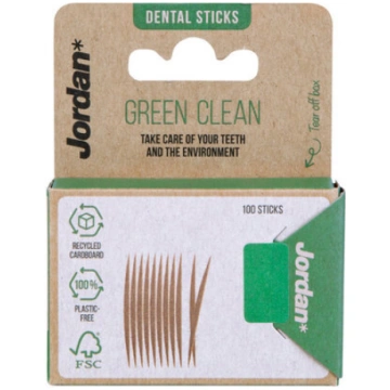 JORDAN zobu kociņi Green Clean, 100 gab