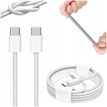 Kabel USB Vega USB-C - USB-C 1 m Bialy (34802) 348