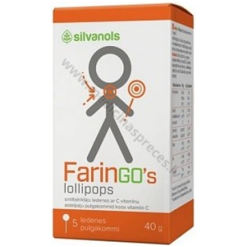 FarinGo’s lollipops. Iepakojumā 5 ledenes