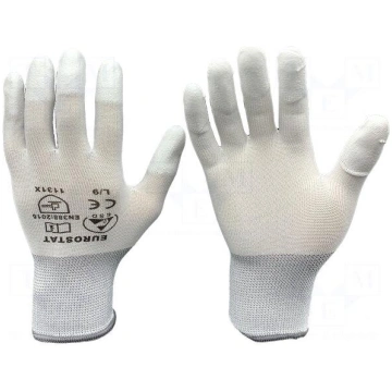Protective gloves | Size: S | ESD | white | EUROST