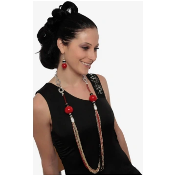 Sandra earrings - Red
