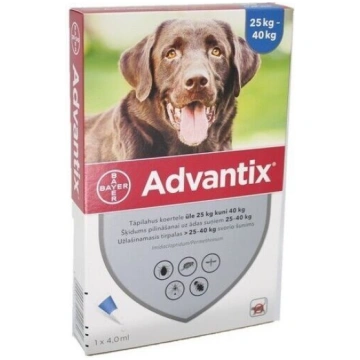 ADVANTIX 400MG ŠĶĪD 4ML SUŅIEM 25-40KG N1 BAYER AD