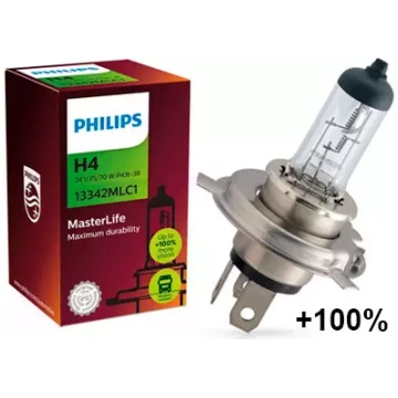 Halogēna spuldze PHILIPS H4 24V MasterLife