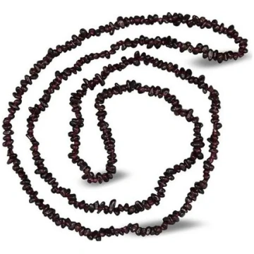 Akmeņu Kaklarota Granāts / Garnet Chips 90cm SPIRI