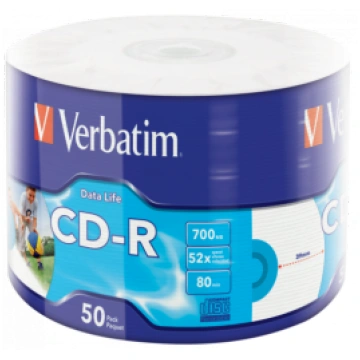 Matricas CD-R Verbatim Data Life 700MB 1x-52X Inkj