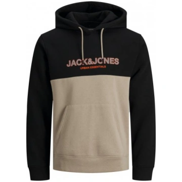 Jack & Jones JJEURBAN BLOCKING SWEAT Beige - Džemp