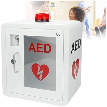 AED defibrilatora glabāšanas skapis, sienas plastm